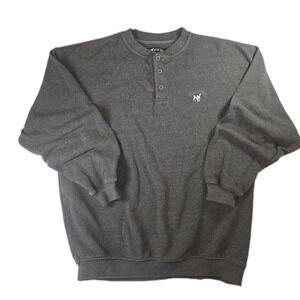 Vintage Big Dog Sweater Mens‎ Big & Tall Small Grey 3 Button